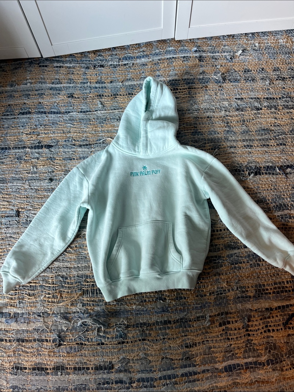 Pink palm puff classic hoodie